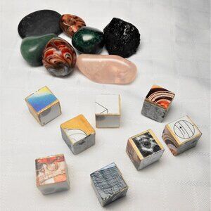 No.7  Mini 10-sided puzzle with 8 collages pieces